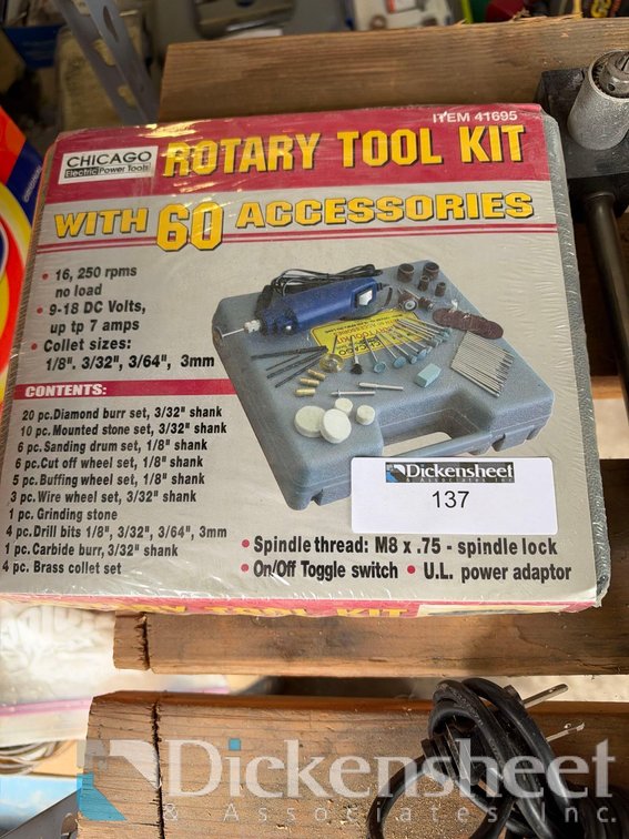 CHICAGO TOOLS ROTARY TOOL KIT