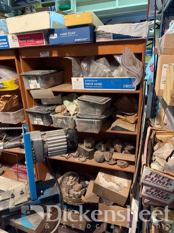 (3) BOOKCASES OF VARIOUS ROCKS