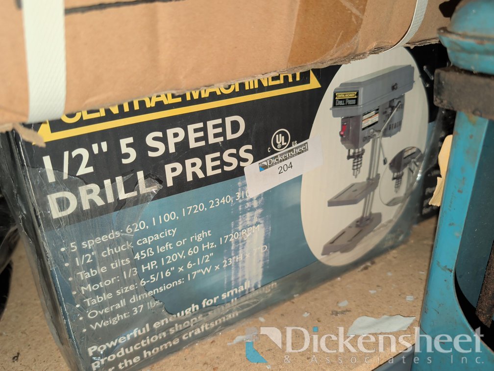 CENTRAL MACHINERY DRILL PRESS