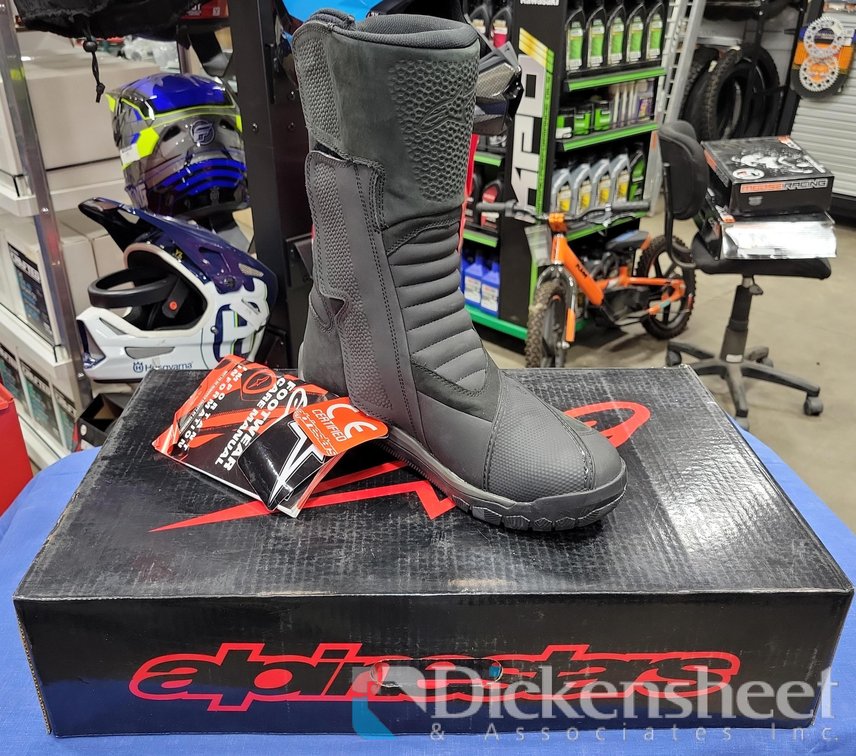 ALPINESTARS CAMPECHE DRYSTAR SZ10 BOOTS, NEW IN BOX
