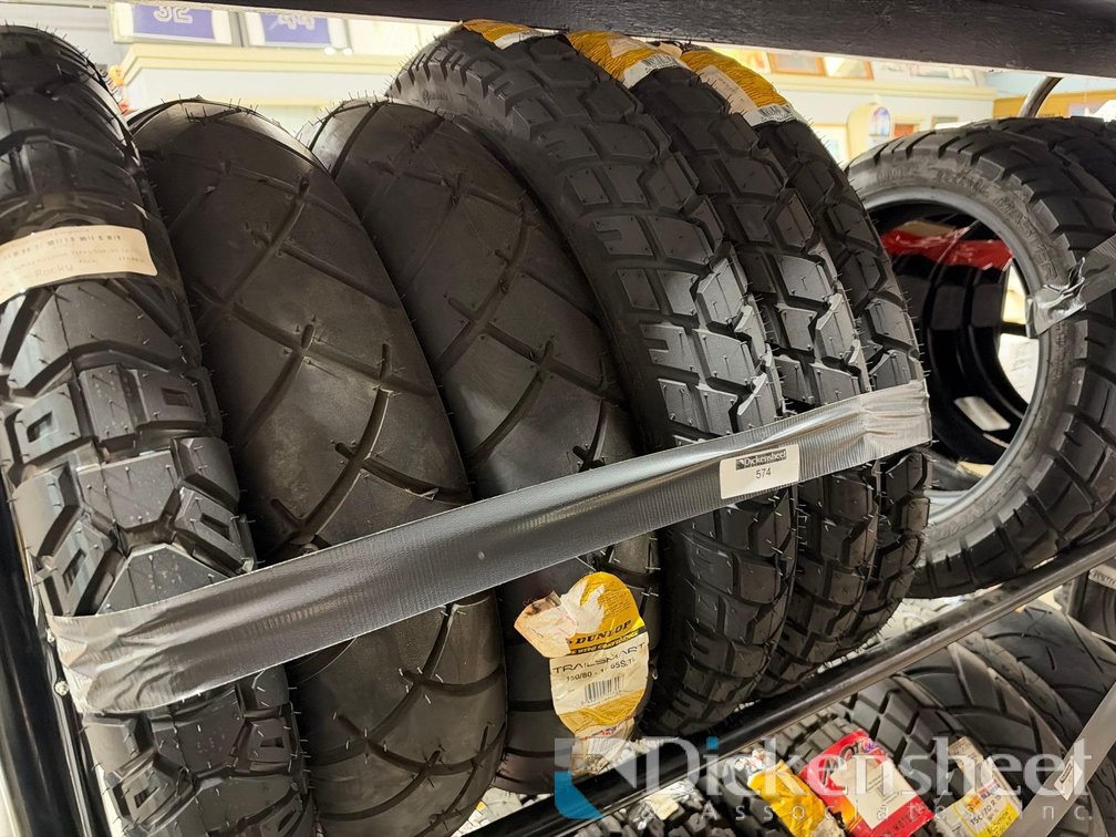 (6) MOTORCYCLE TIRES ASSORTED SIZE & BRANDS