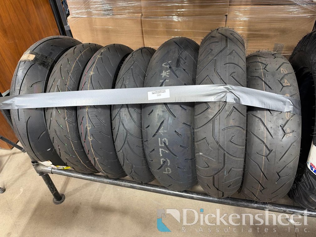 LOT OF ASSORTED STREET BIKE MOTORCYCLE TIRES