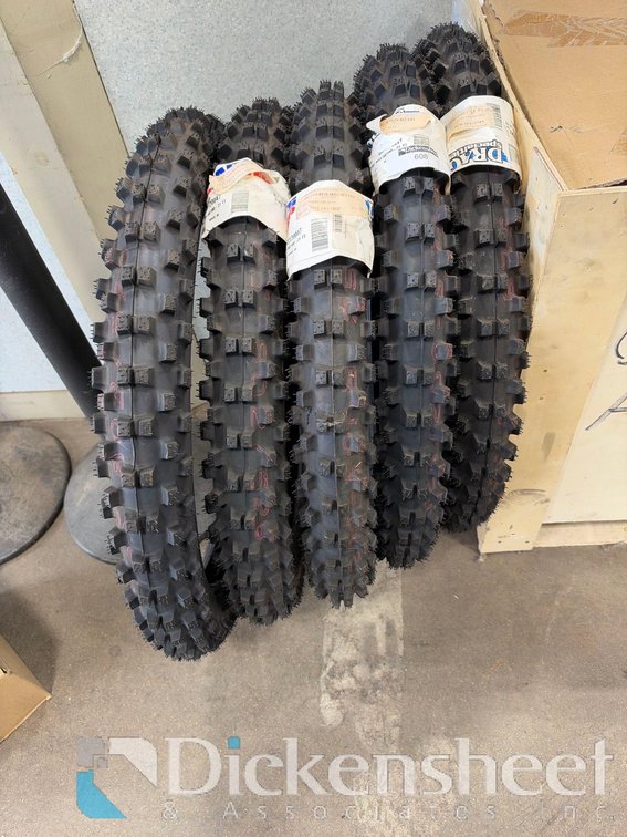 (5) ASSORTED DIRT BIKE TIRES