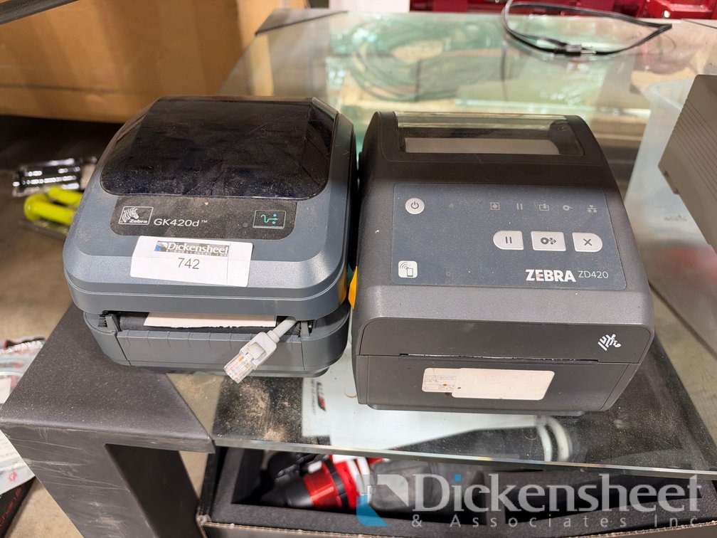 (2) ZEBRA LABEL PRINTERS