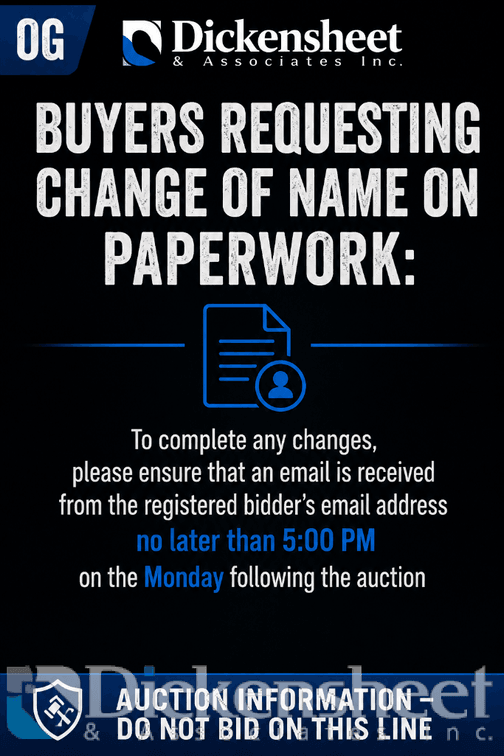BUYERS REQUESTING CHANGE OF NAME ON PAPERWORK: