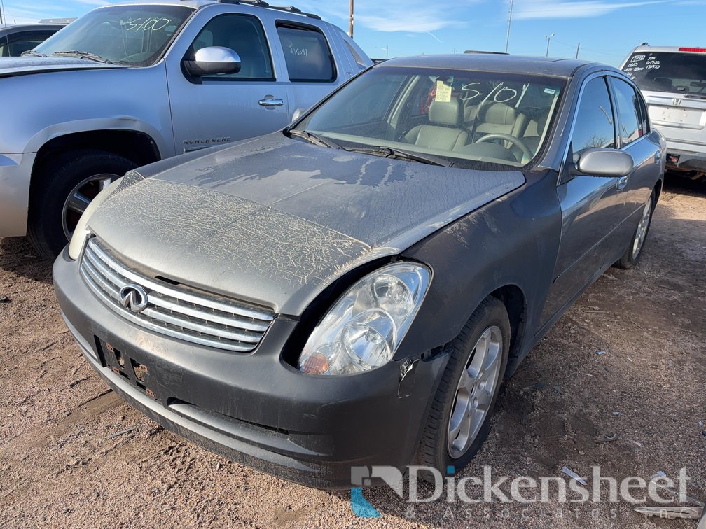 2004 INFI G35 4D JNKCV51F04M702802