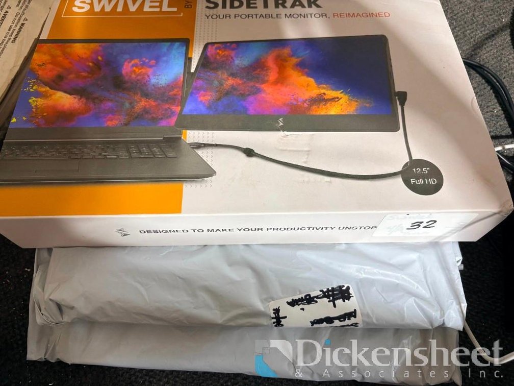 Lot of (3) Sidetrak Swivel Portable Monitors