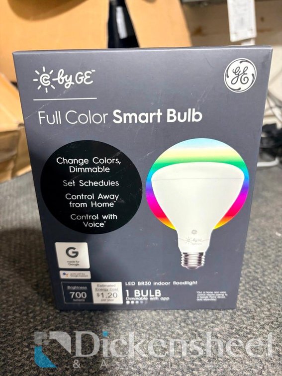 Lot of (2) GE Full Color Smart Bulb LED BR30