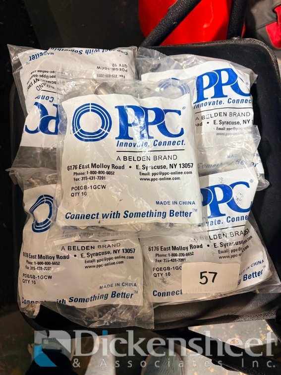 Lot of 5 PPC (Belden Brand) Coaxial Ground Block with Integrated MoCA PoE Filter