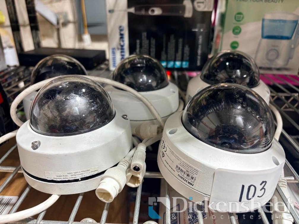 Lot of (5) Hikvision Dome Security Camera