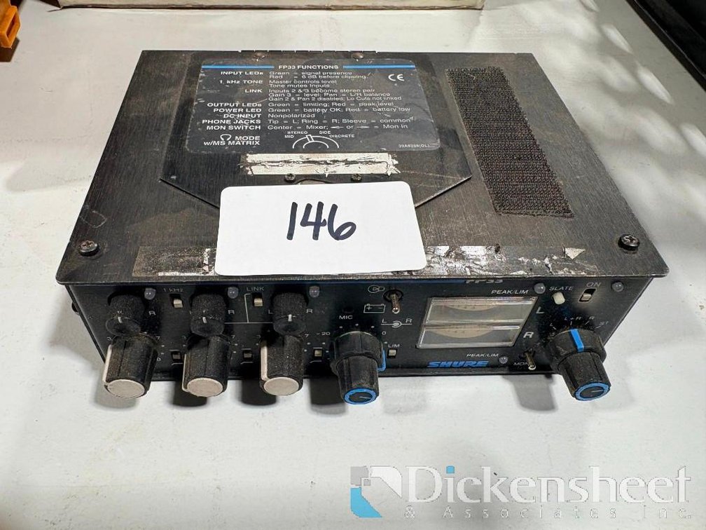 Shure FP33 Portable 3-Channel Stereo Field Audio Mixer