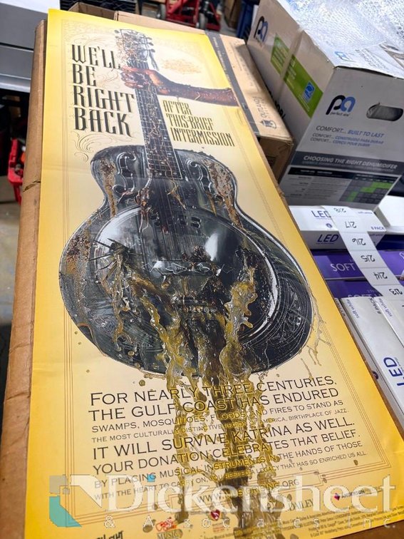 2005 Commemorative Poster From Gibson And The Guitar Center Music Foundation