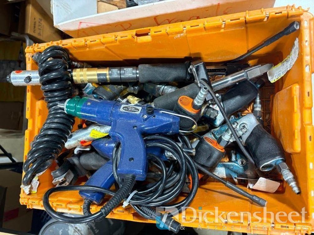 Lot of Variety of Pneumatic and Electric Handheld Industrial Tools