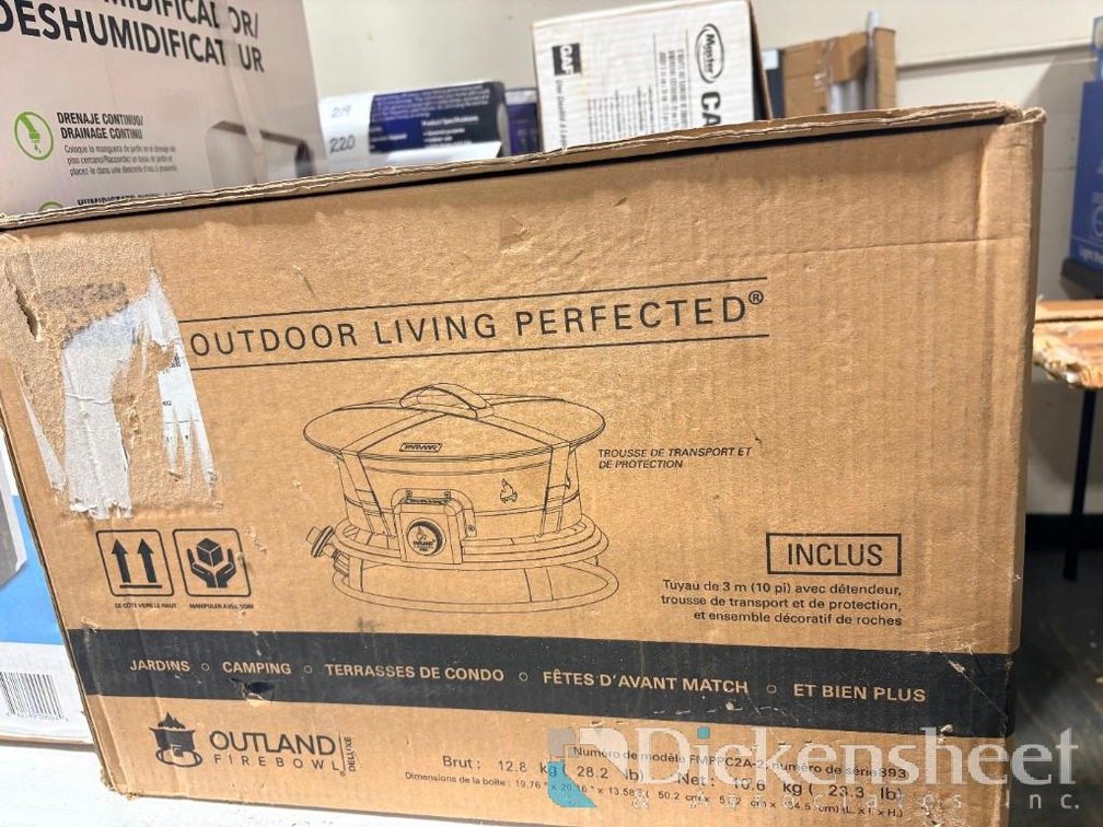 Outland Living Firebowl Deluxe 19-Inch Outdoor Portable Propane Gas Fire Pit