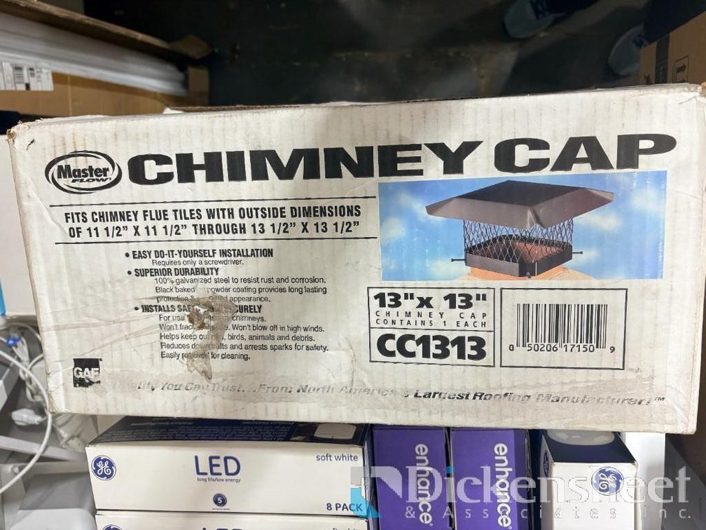 13" X 13" Galvanized Steel Fixed Chimney Cap