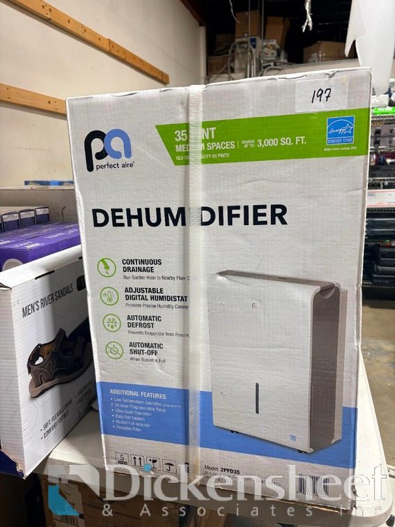 Perfect Aire 3000 sq ft 35-Pint Flat Panel Dehumidifier