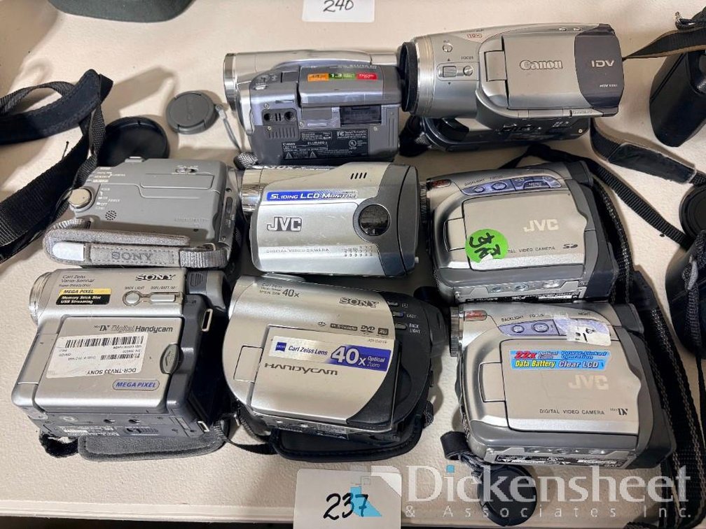 Lot of (8) Digital Video Cameras