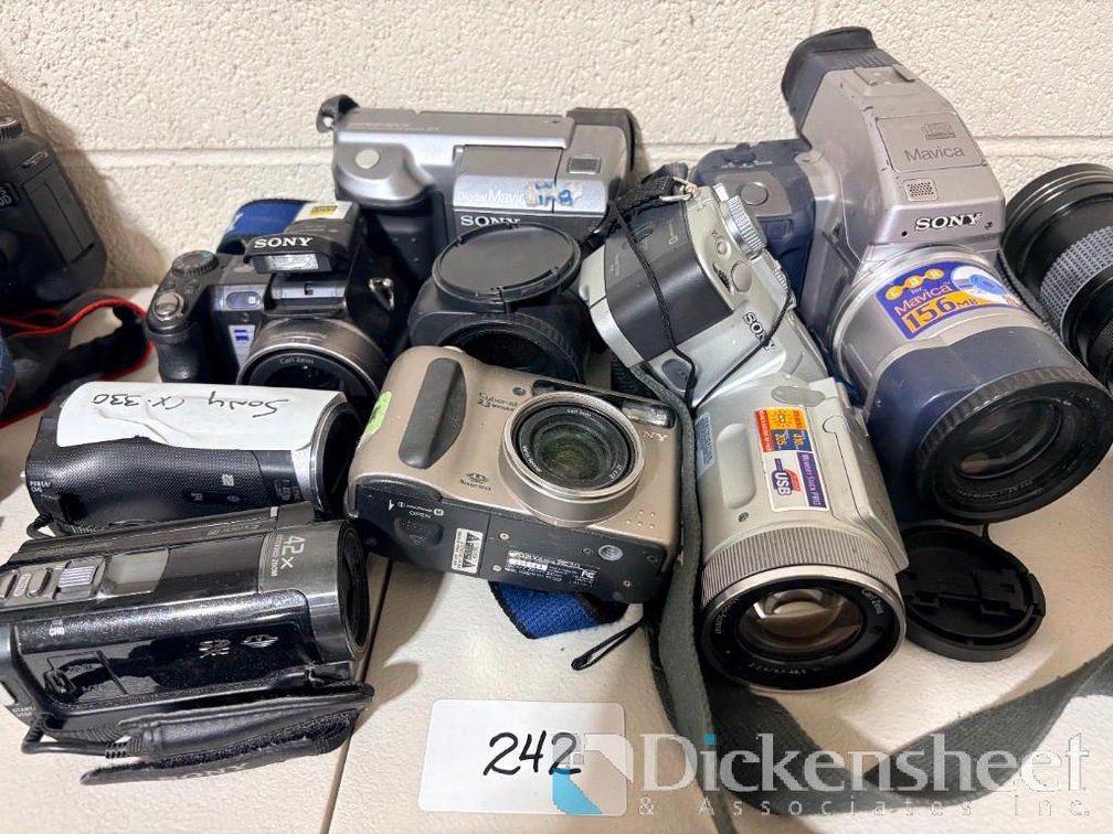 Lot of (7) Sony Cameras