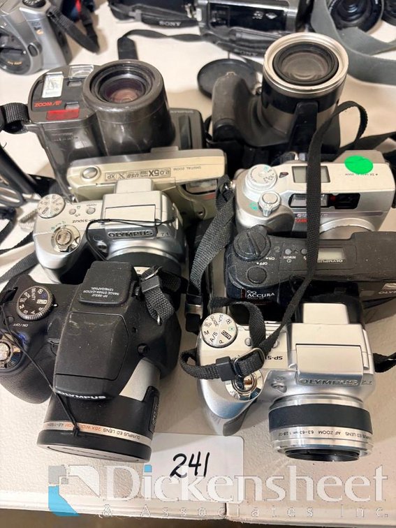 Lot of (8) Olympus Cameras
