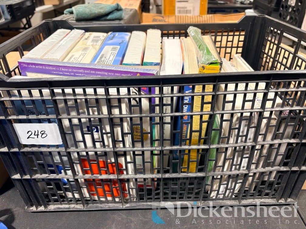 Box of software and books