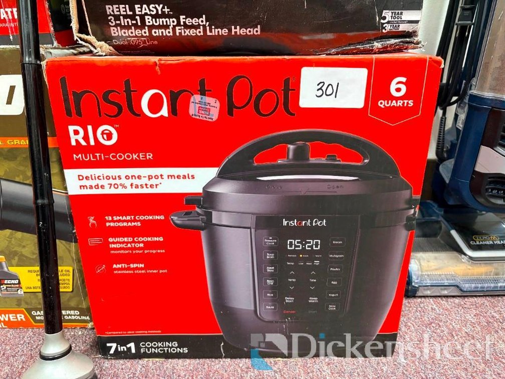 Instant Pot Rio 6QT, 7-in-1 Electric Pressure Cooker