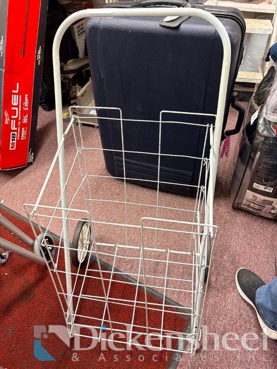 Folding Metal Wire Utility/Shopping Cart