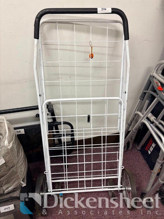 Folding Metal Wire Utility/Shopping Cart