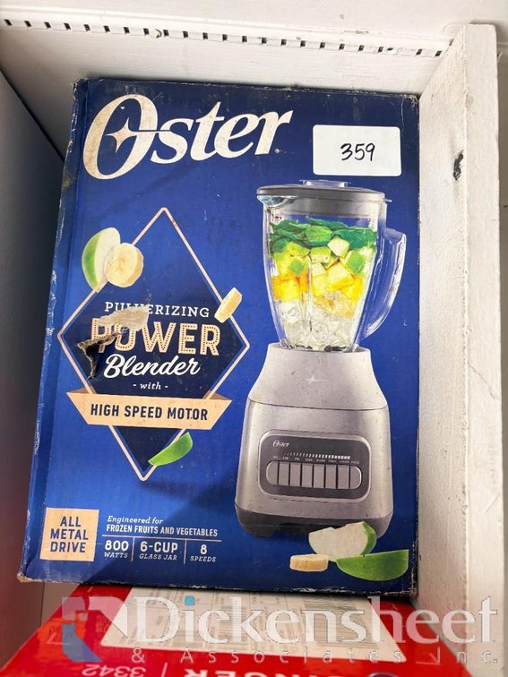Oster Pulverizing Power Blender 800 Watt Motor and 6 Cup Glass Jar