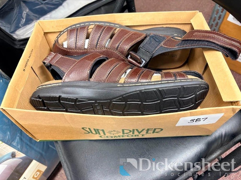 SunRiver Men's Dark Brown Sandal
