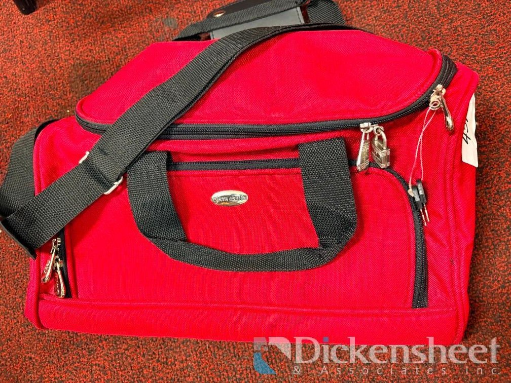 Pierre Cardin Small Red Cloth Duffle Bag