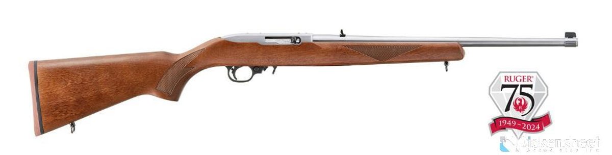 RIFLE: RUGER 75TH ANNIVERSARY 10/22 SPORTER 22LR RFL WALNUT