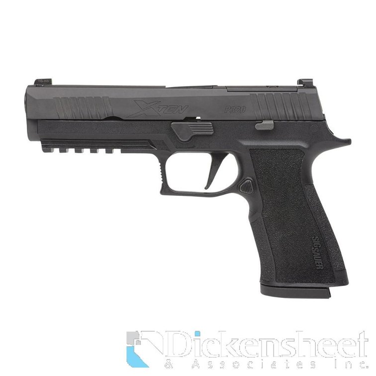 PISTOL: SIG SAUER P320 XTEN 10MM PSTL BLK 5" OPTC RDY 2- 15RD MAGS