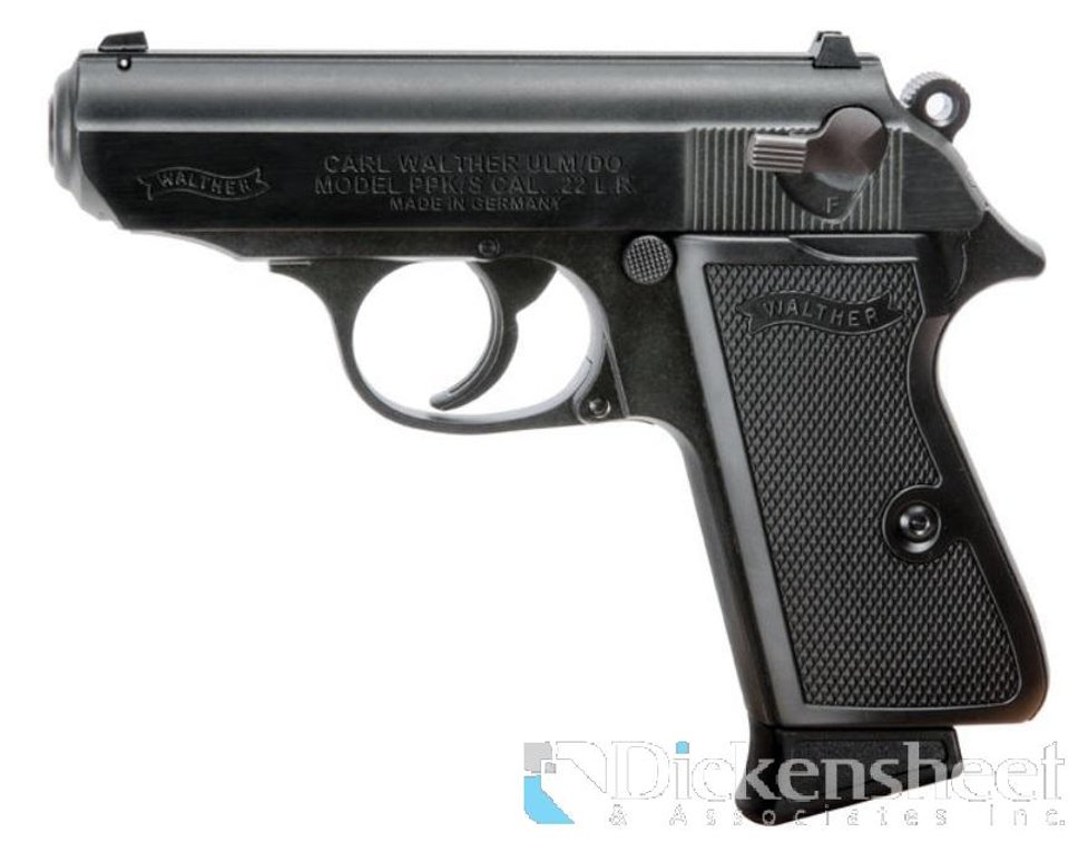 PISTOL: WALTHER PPK/S 22LR 10+1 3.35" BLACK 5030300