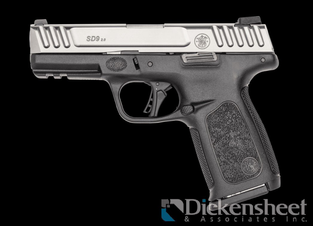 PISTOL: SMITH & WESSON SD9 2.0 9MM 16+1 4" SS/BLK FS 13931