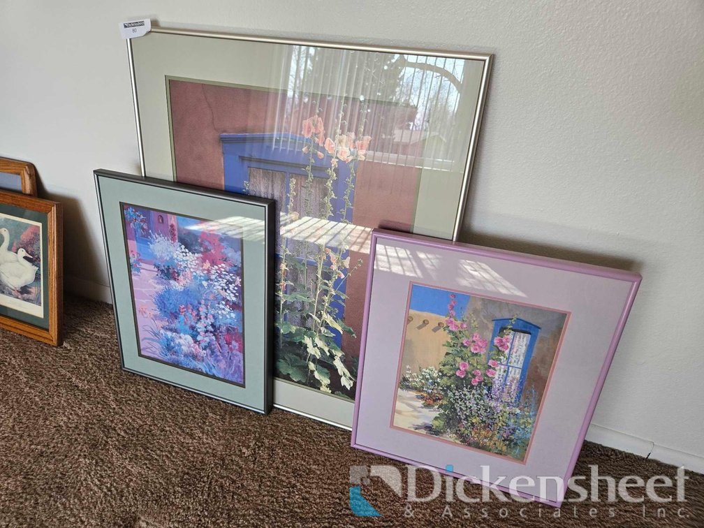 DALE AMBURN SANTA FE, OTHER FRAMED ARTWORK PACKAGE, Qty (3) in lot