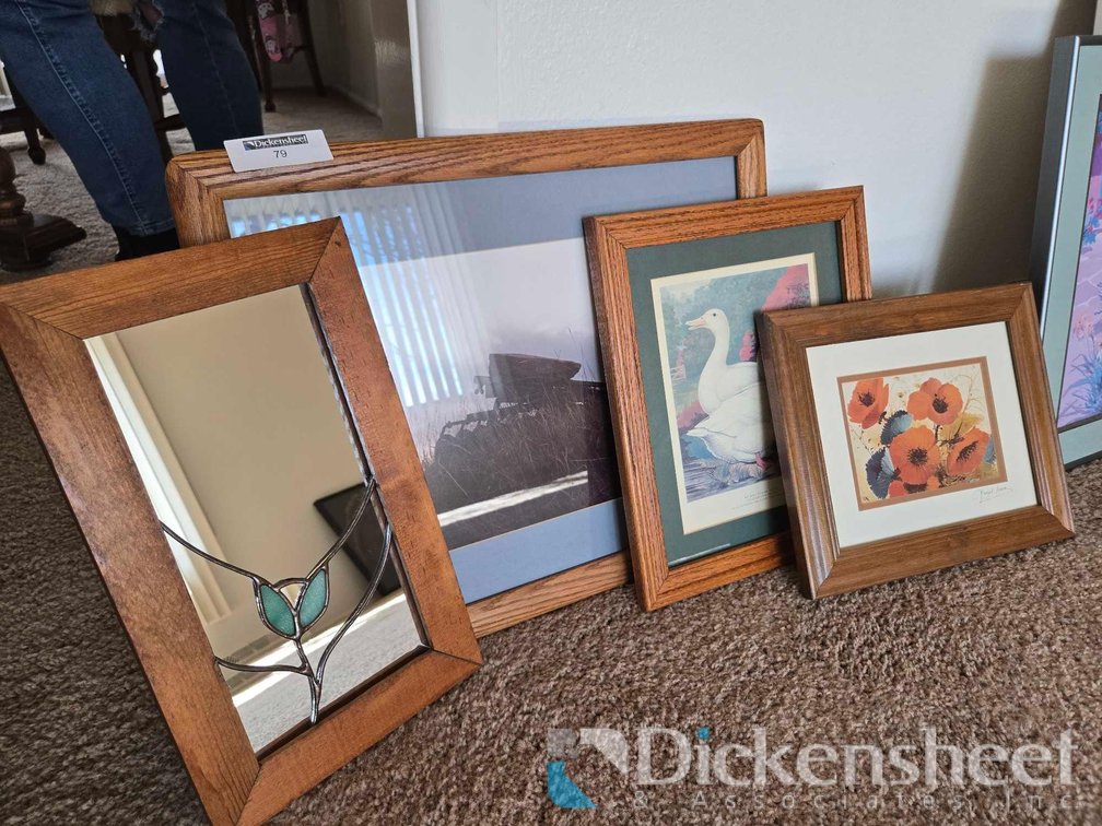 ASSORTED WOOD FRAME ARTWORK LOT