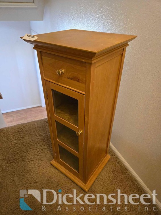 SINGLE DRAWER NARROW DECORATIVE CABINET 