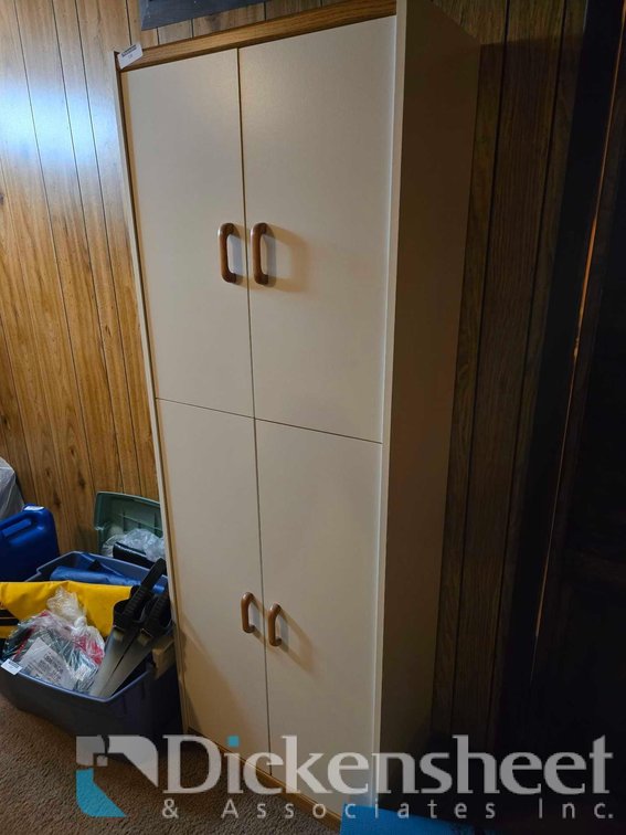 DOUBLE SET OF DOUBLE DOORS STORAGE CABINET 