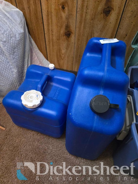 LOT OF (2) WATER CANS 