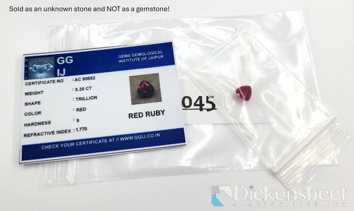Unknown Red/ Pink Stone