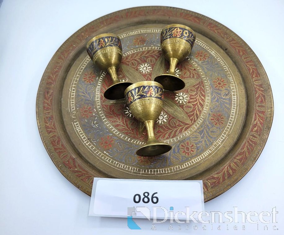 Fancy Tray With Small Cups