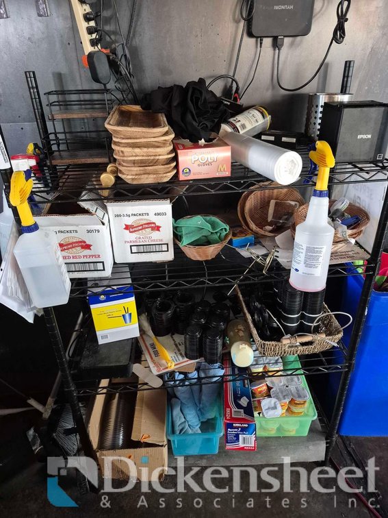 VARIOUS SIZE WIRE RACKS WITH CONTENTS - QTY (2)