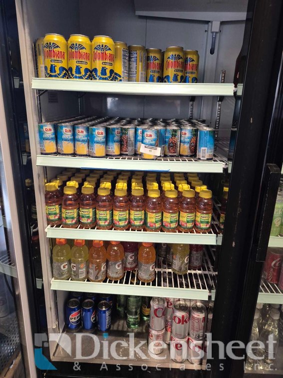 CONTENTS IN REACH IN COOLER 