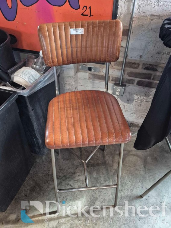 LOT OF HIGH BACK BAR HEIGHT STOOLS / CHAIRS - QTY (15)