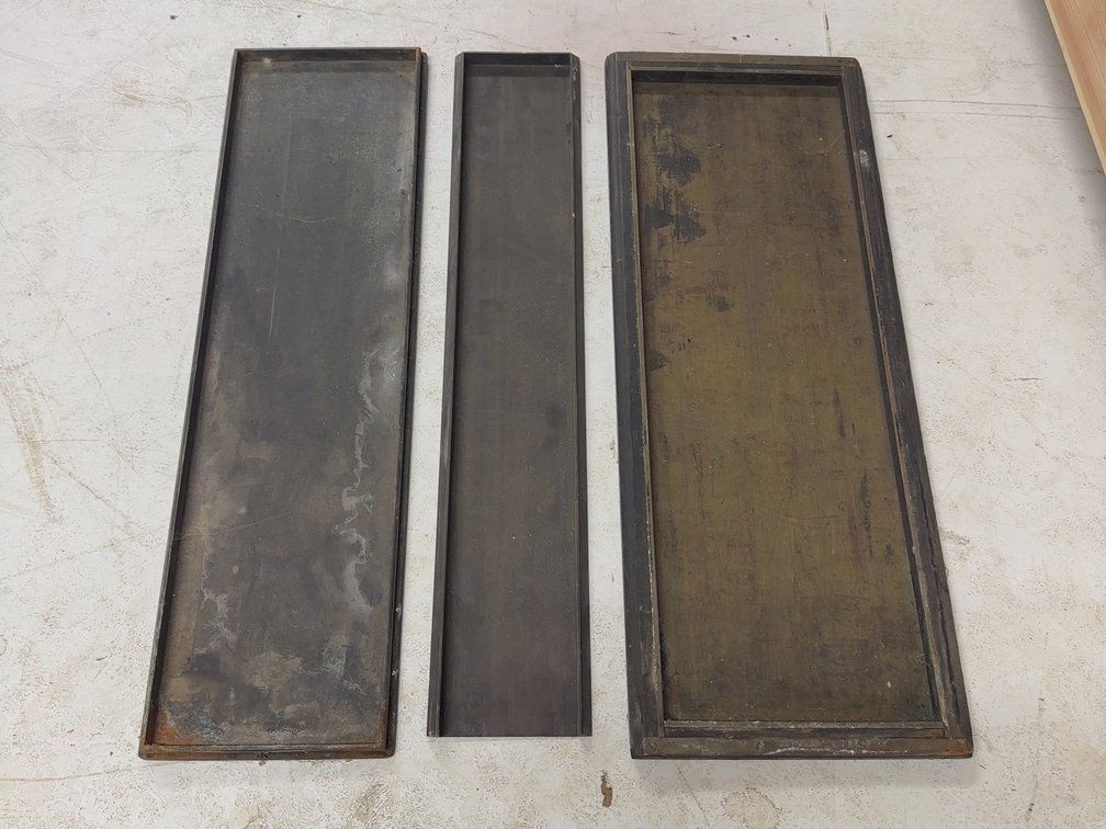 3 Brass Galley Trays