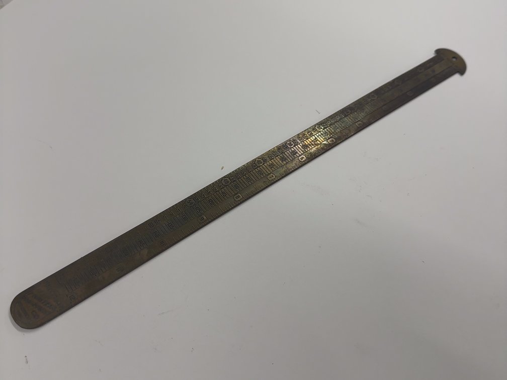 Precision Brass Pica Rule