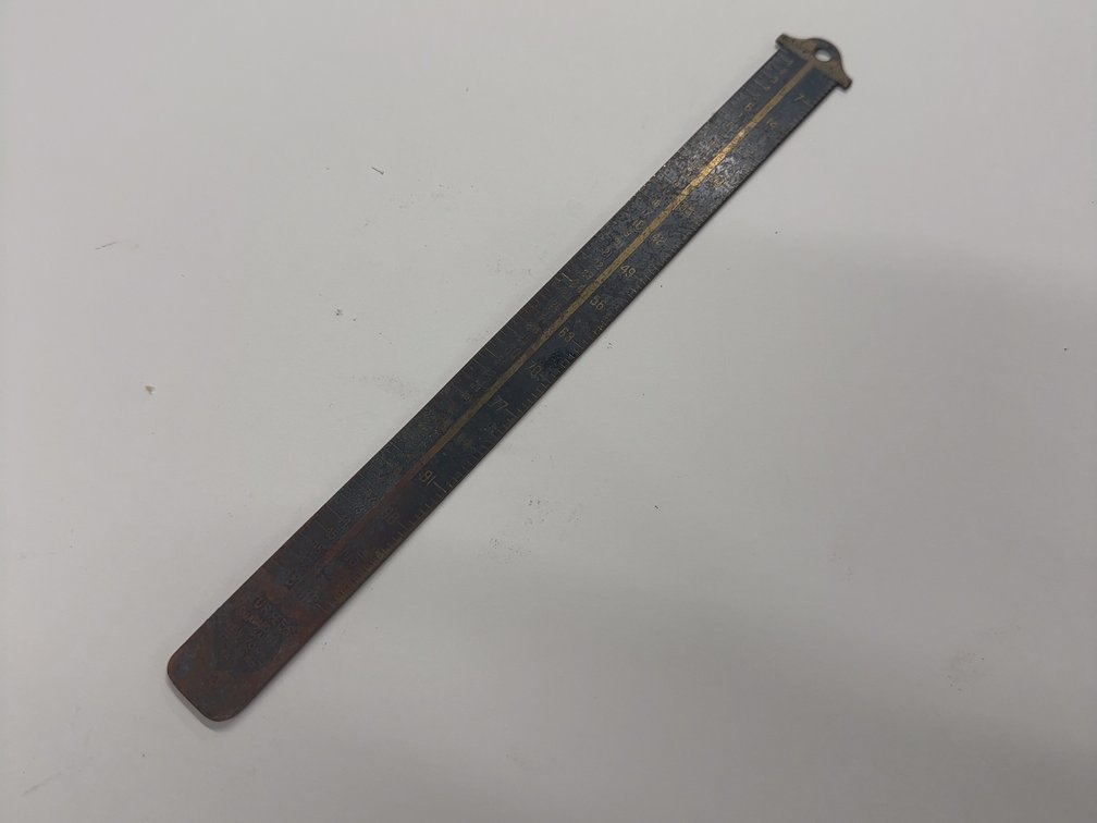 Precision Brass Pica Rule