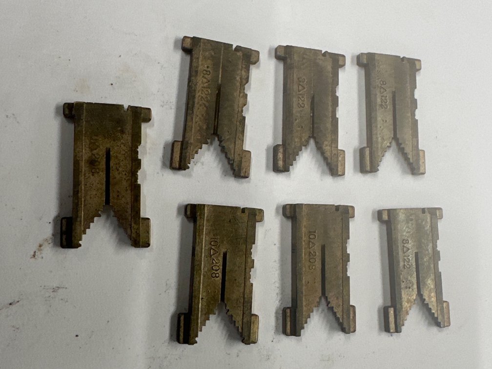 Brass Linotype Matrix