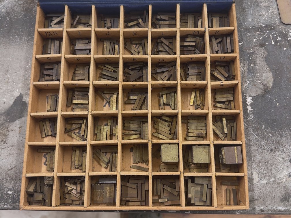 12 Pt Brass Type