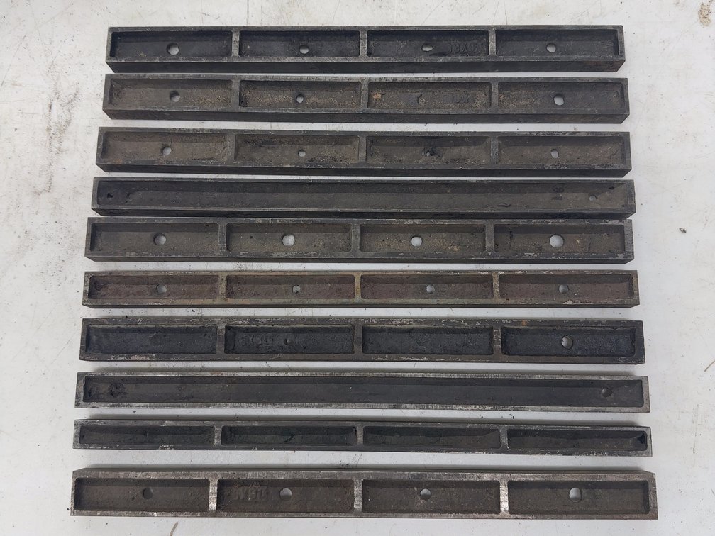 10 Metal Letterpress Furniture 6x80L